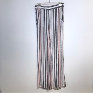 A. Byer Striped Tribal Print Pants Small